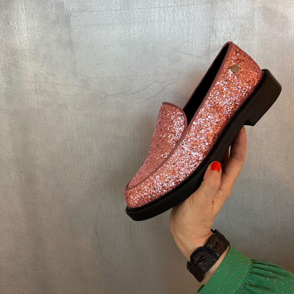 Shoes Loafers Cphs Rosa Glitter - Frk. Magnolia