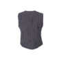 Black Colour Vest Chicago Grey Stripe