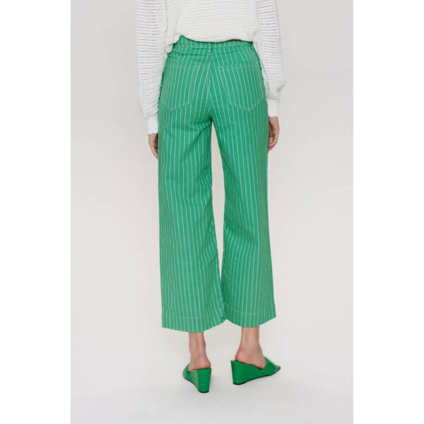 Nümph Jeans Paris Cropped Green Stripe
