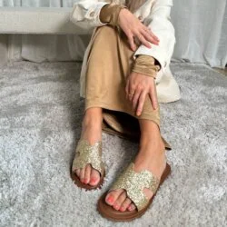 Copenhagen Shoes Sandal Ivy Gold Glitter