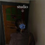 Studio Z Hårklemme Satin Rose Light Blue