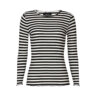 Liberté Bluse Natalia Black Creme Stripe