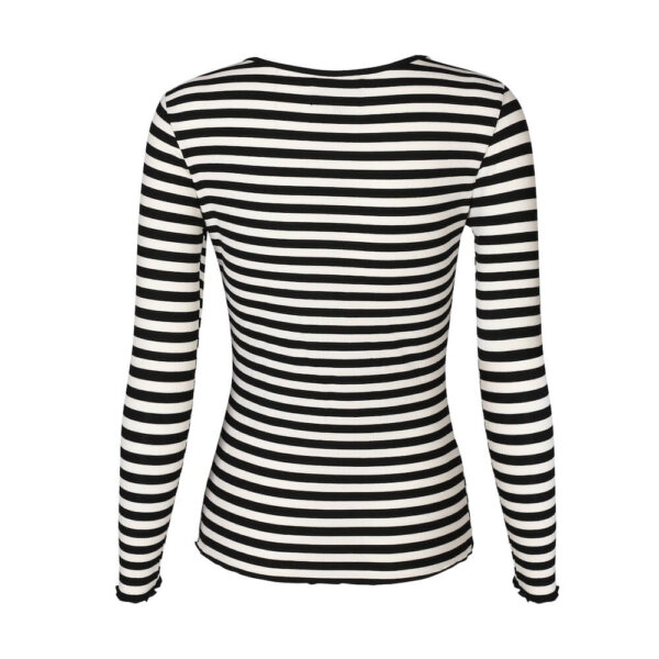 Liberté Bluse Natalia Black Creme Stripe