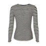 Liberté Bluse Natalia Black Creme Stripe