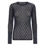 Hype the Detail Mesh Bluse Navy