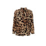 Black Colour Bluse Luna Kaftan Golden Leopard