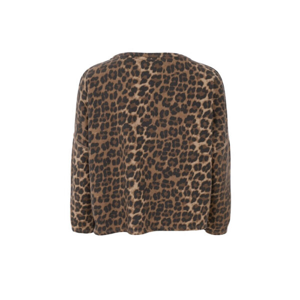 Black Colour Bluse Sweat Zelda Leopard