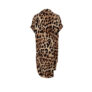 Black Colour Tunika Luna Kaftan Golden Leopard