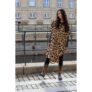 Black Colour Tunika Luna Kaftan Golden Leopard