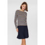 Nümph Pullover Stripy Dress Blue