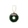 Black Colour Julepynt Velvet Wreath Green