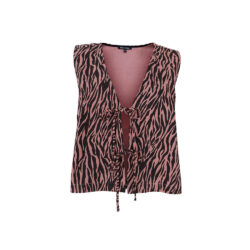 Black Colour Vest Nikita Rose Zebra