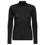 Hype the Detail Mesh Turtleneck Black