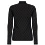 Hype the Detail Mesh Turtleneck Black