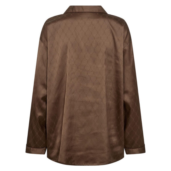 Hype the Detail Satin Pyjamas Brown