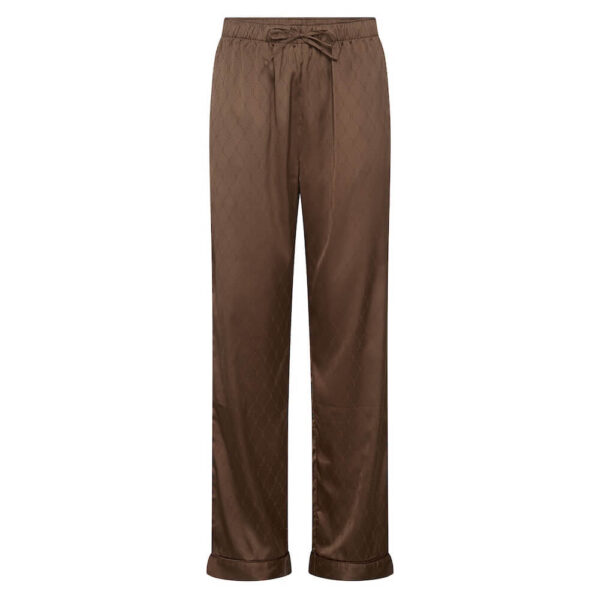 Hype the Detail Satin Pyjamas Brown