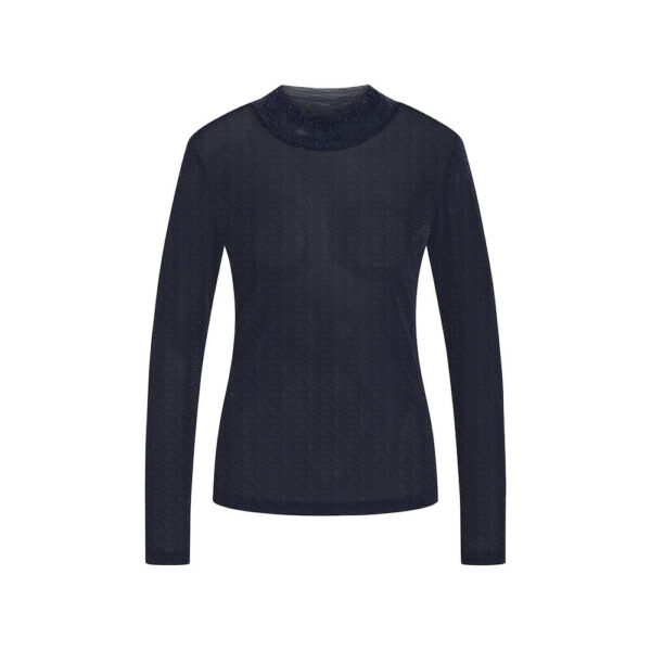 Rue de Femme Bluse Roll Neck Dark Blue